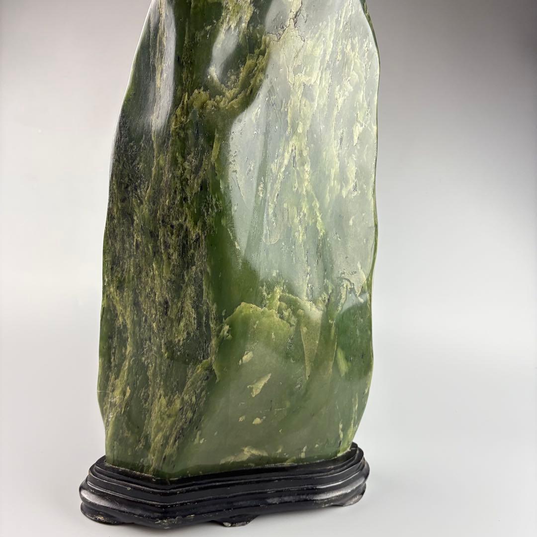 飾石 鑑賞石 置物 緑石 飾物 約9.5kg