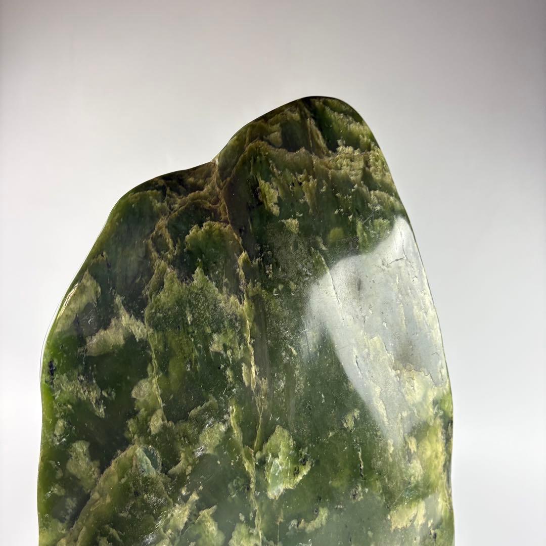 飾石 鑑賞石 置物 緑石 飾物 約9.5kg