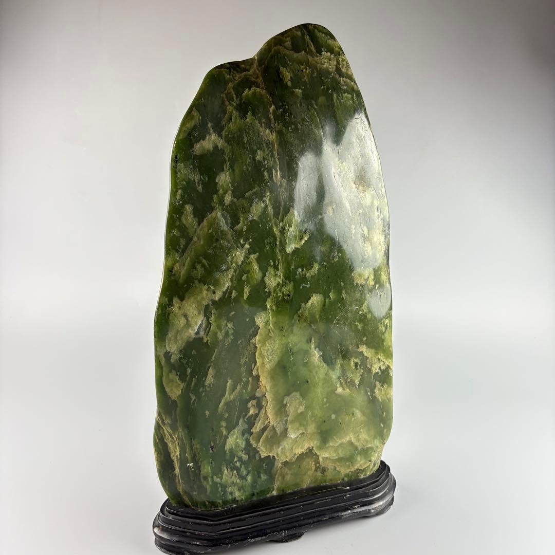 飾石 鑑賞石 置物 緑石 飾物 約9.5kg
