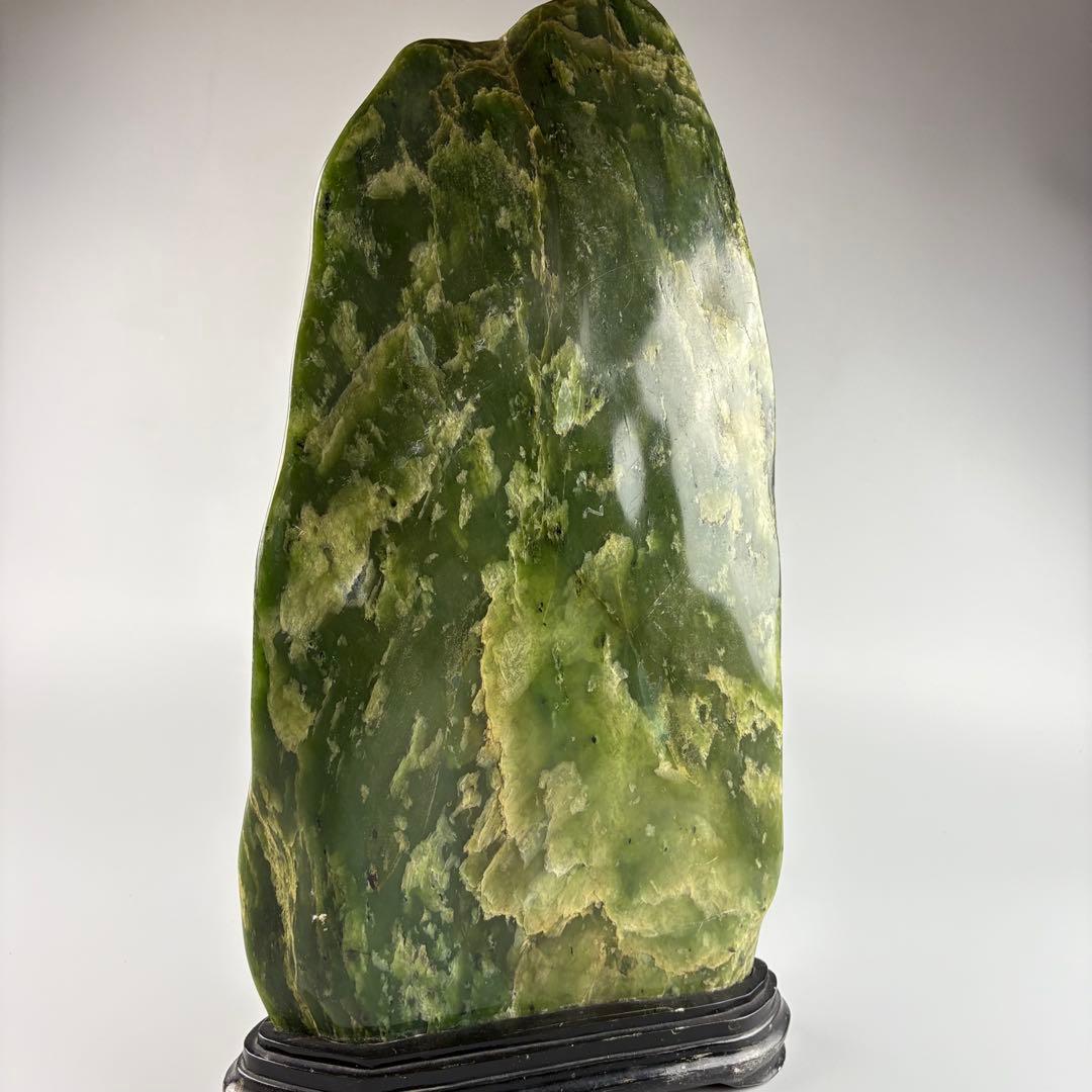 飾石 鑑賞石 置物 緑石 飾物 約9.5kg