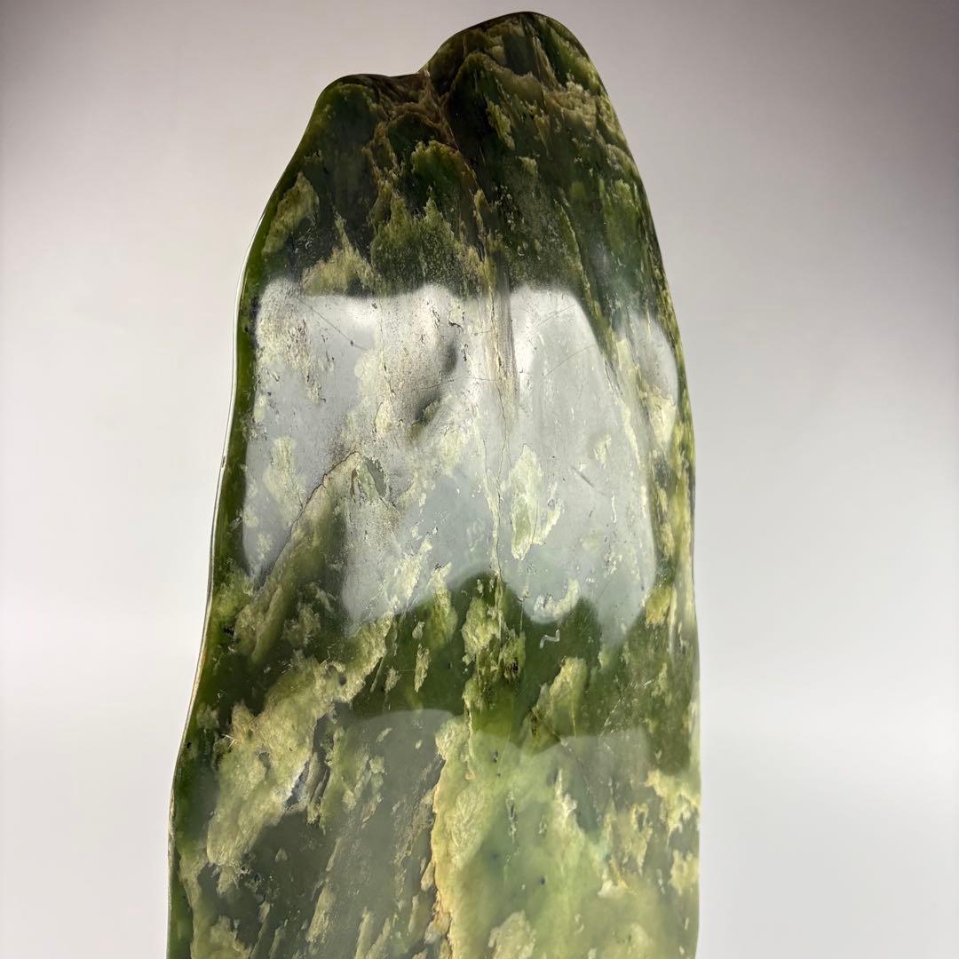 飾石 鑑賞石 置物 緑石 飾物 約9.5kg