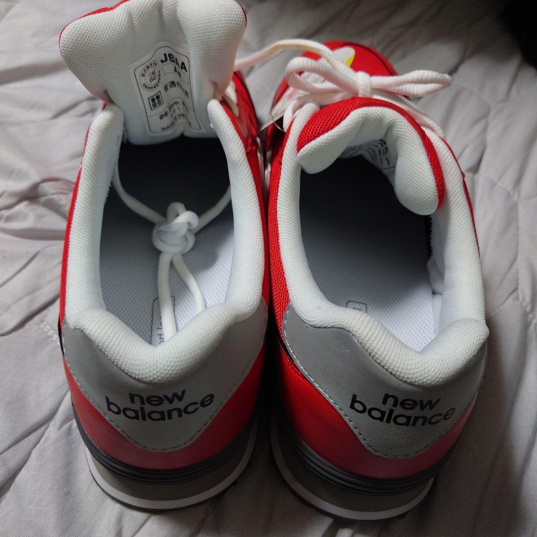 新品new balance 赤 スニーカー
