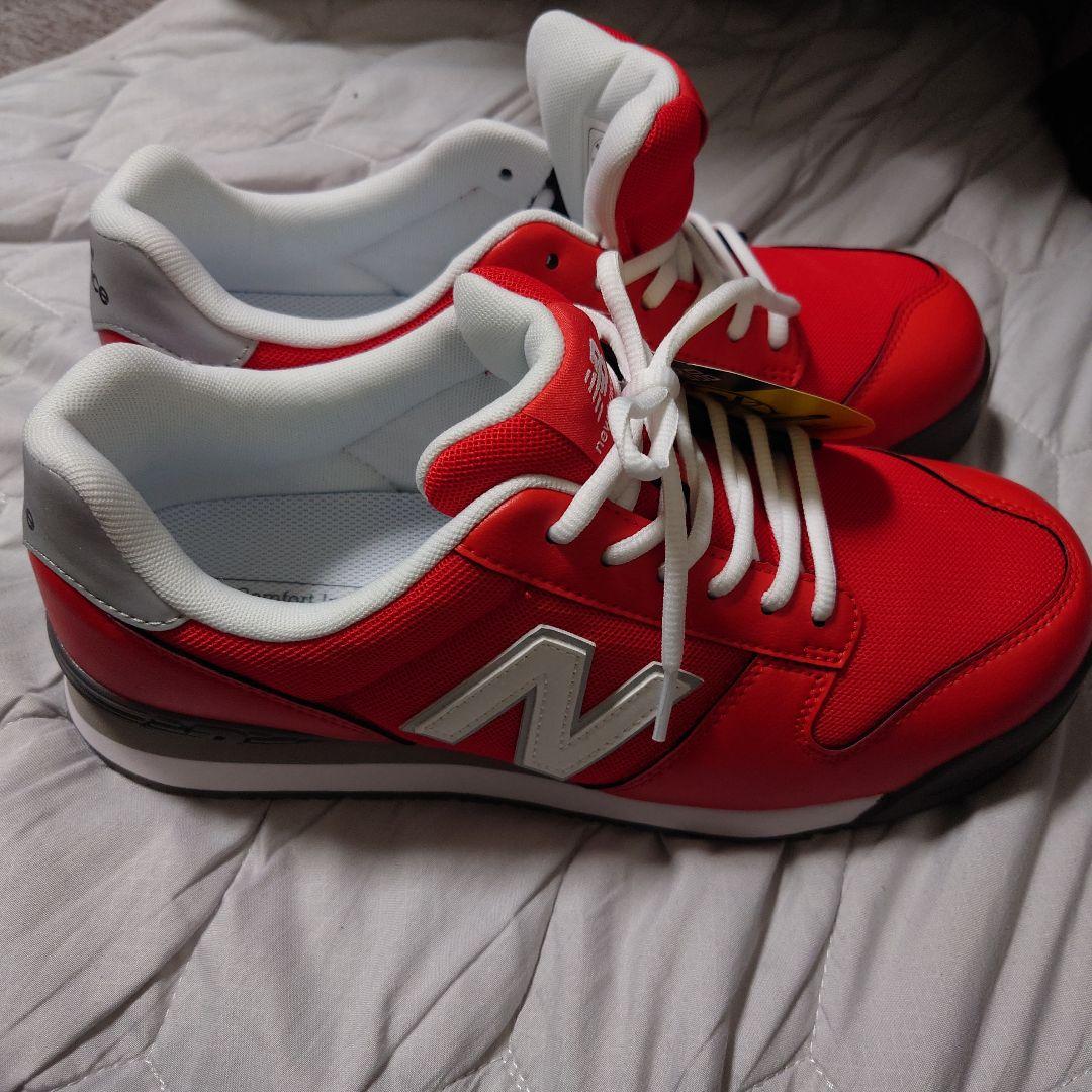 新品new balance 赤 スニーカー