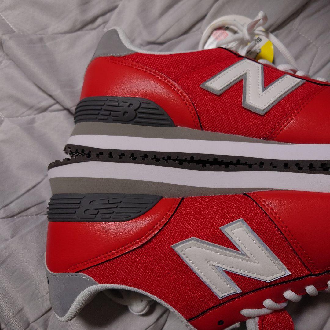 新品new balance 赤 スニーカー