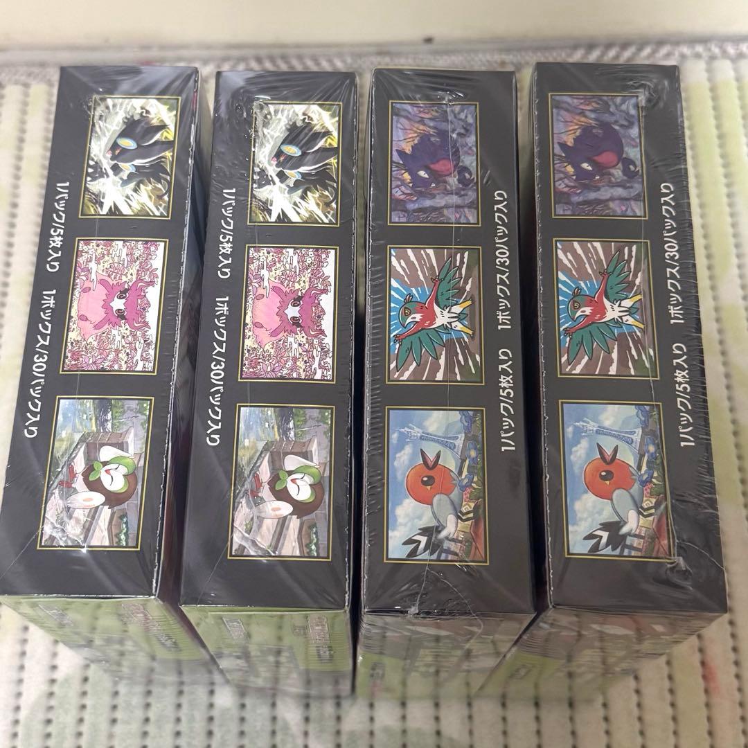 シュリンク付きムニキスゼロポケモンカード 4box