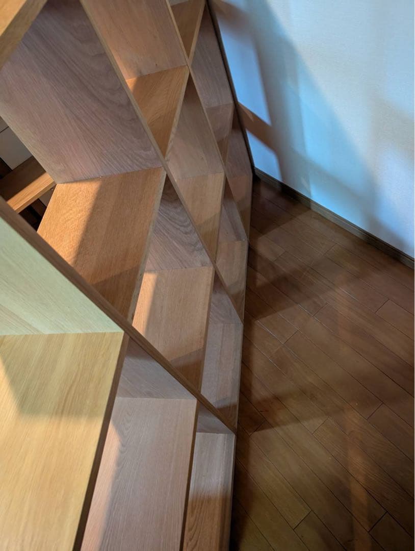 【送料込】無印良品 Muji スタッキングシェルフ 3段×3 追加棚 木製家具