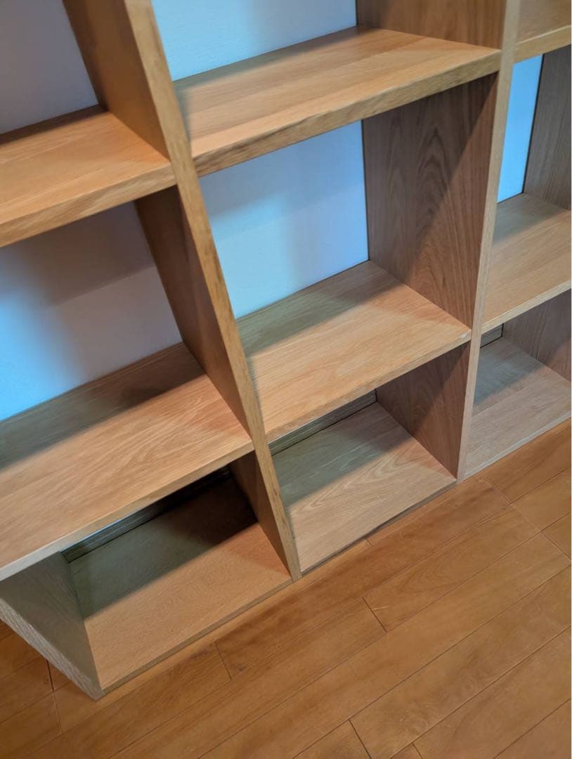 【送料込】無印良品 Muji スタッキングシェルフ 3段×3 追加棚 木製家具