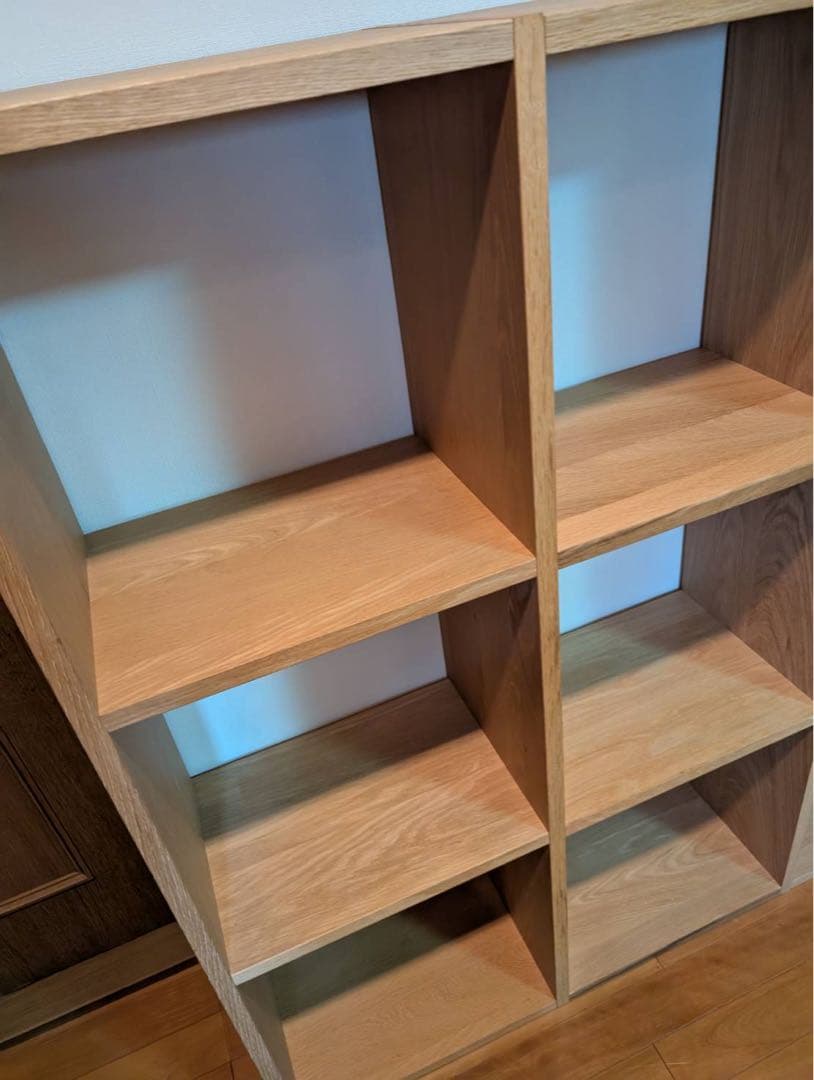 【送料込】無印良品 Muji スタッキングシェルフ 3段×3 追加棚 木製家具