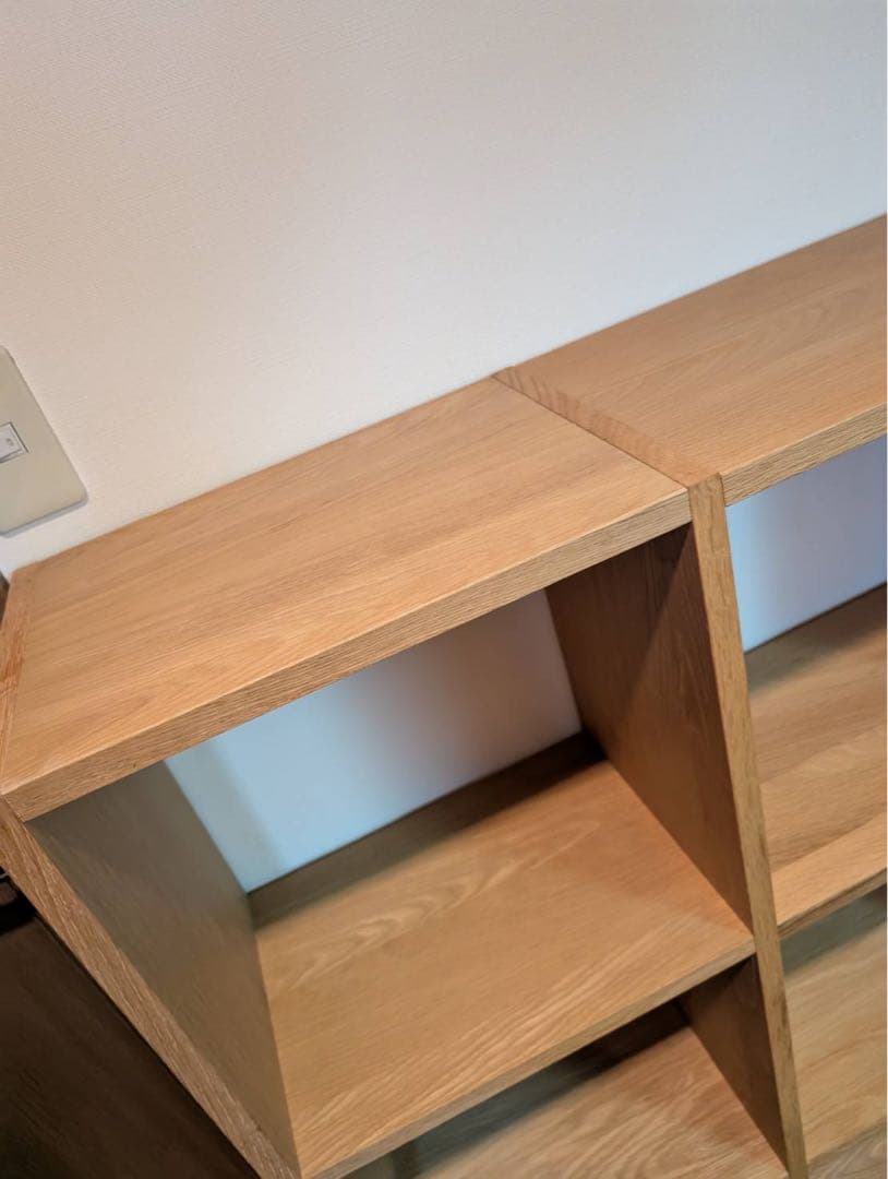 【送料込】無印良品 Muji スタッキングシェルフ 3段×3 追加棚 木製家具