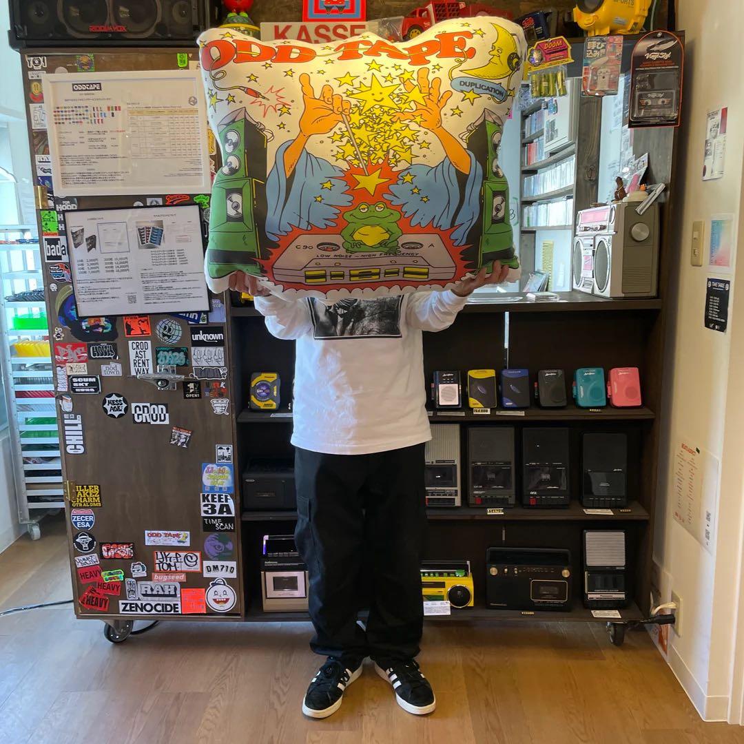 ODD TAPE BIG CUSHION カセットテープ クッション レコード