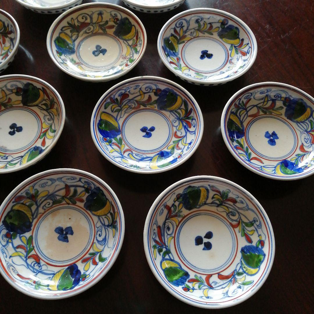 京焼　浅見五郎介　阿蘭陀手小皿　10枚　11.4cm