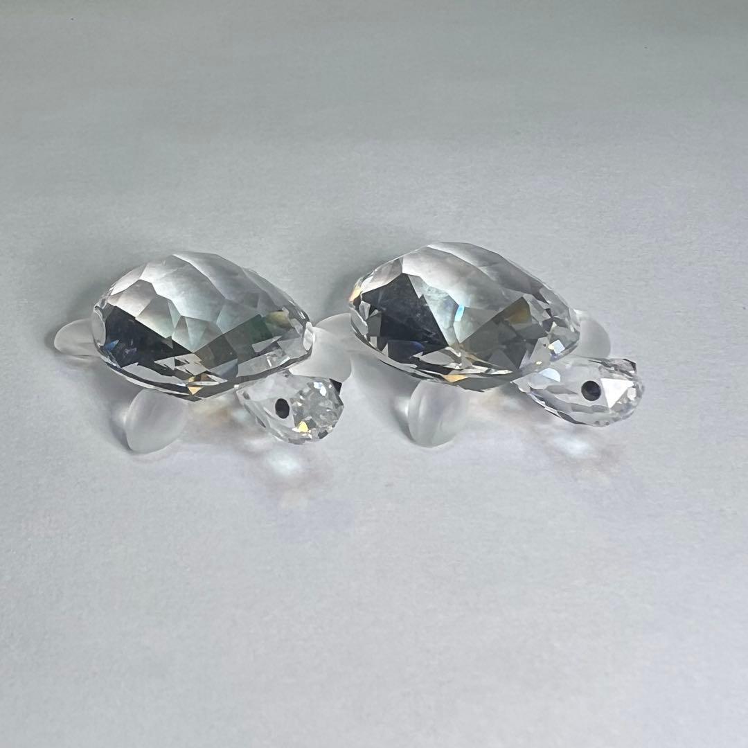 SWAROVSKI スワロフスキー タートル 亀 2体セット まとめ売り