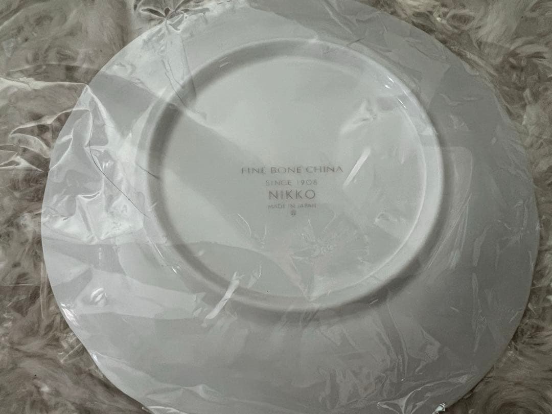 ニッコー　ファイン ボーンチャイナ　葡萄柄　オーバルボウル＆プレートセット