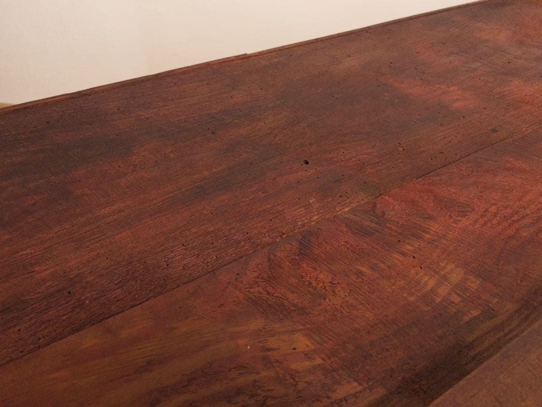 無垢材　ローボード　引き出し　棚　M072　古道具　古家具　和家具　ビンテージ