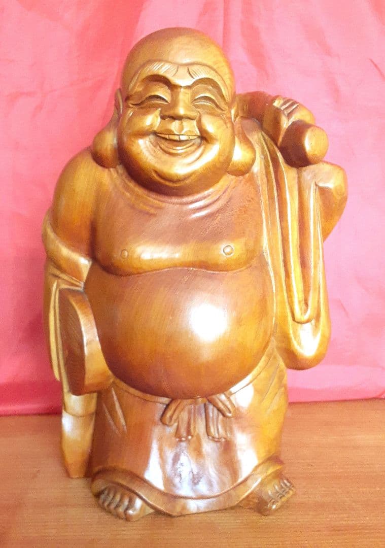 木彫り人形　布袋　ほていさま