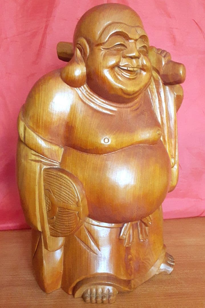 木彫り人形　布袋　ほていさま