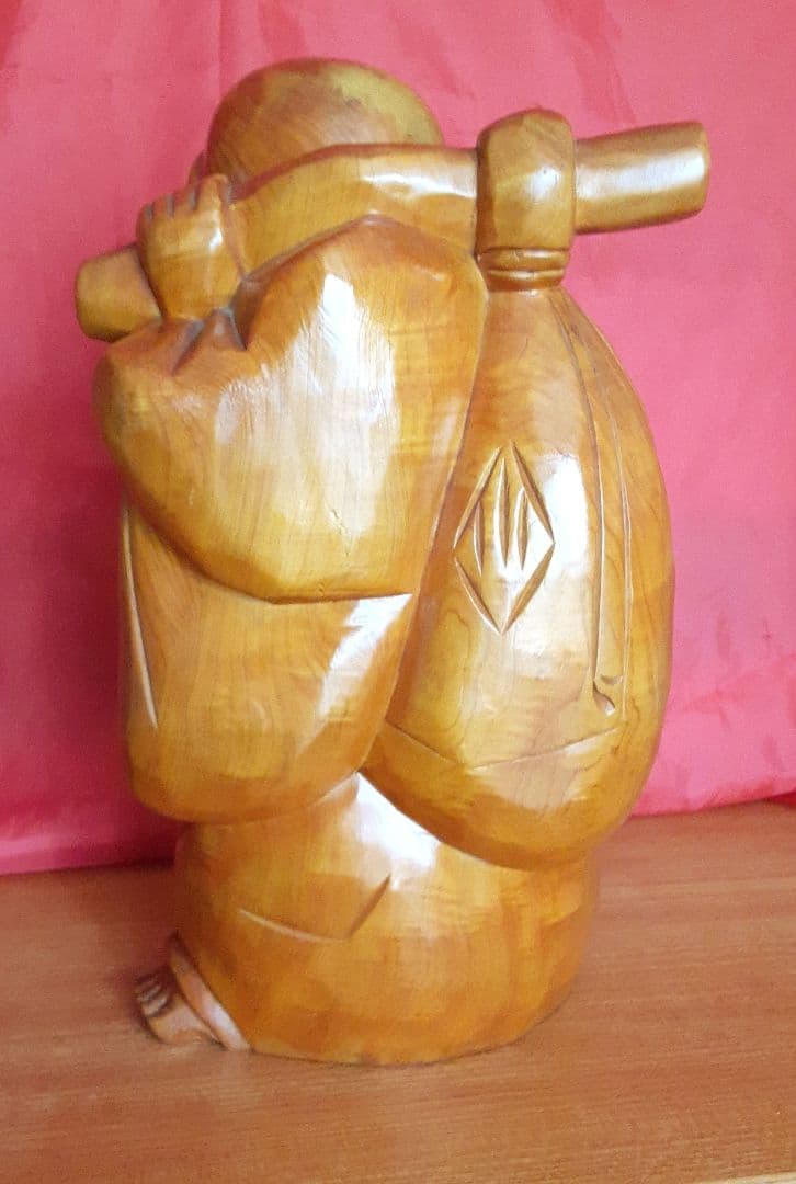 木彫り人形　布袋　ほていさま
