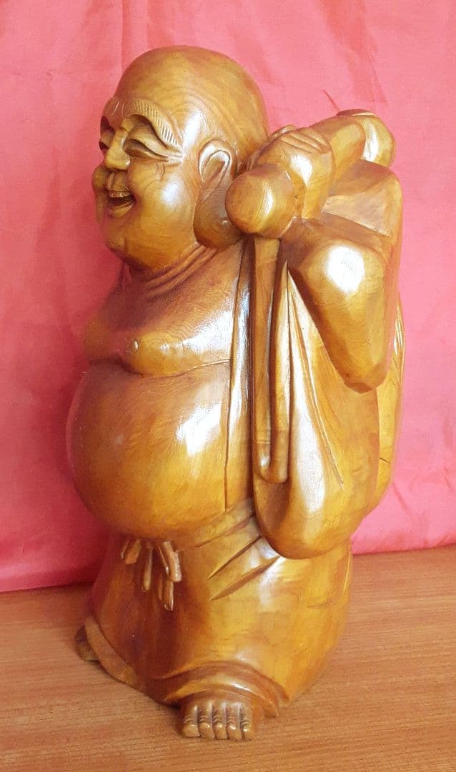 木彫り人形　布袋　ほていさま