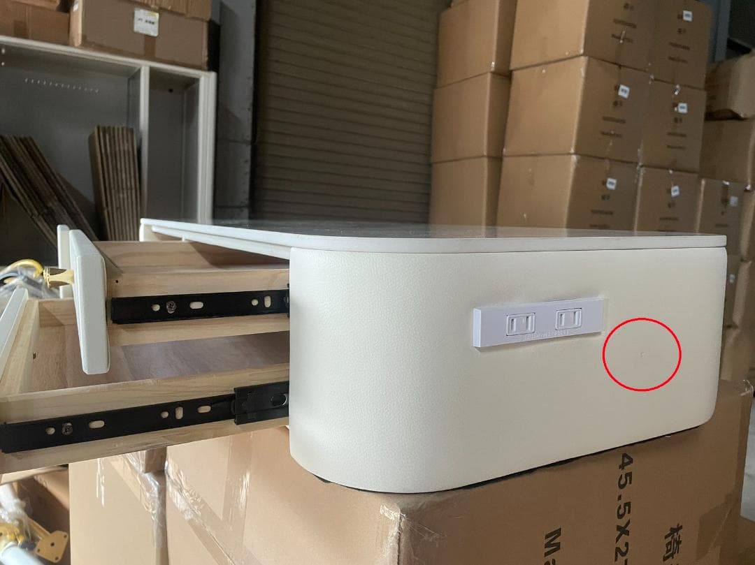 化粧台側面コンセント デスクのみ 訳あり品 写真をご確認 J204-100-05