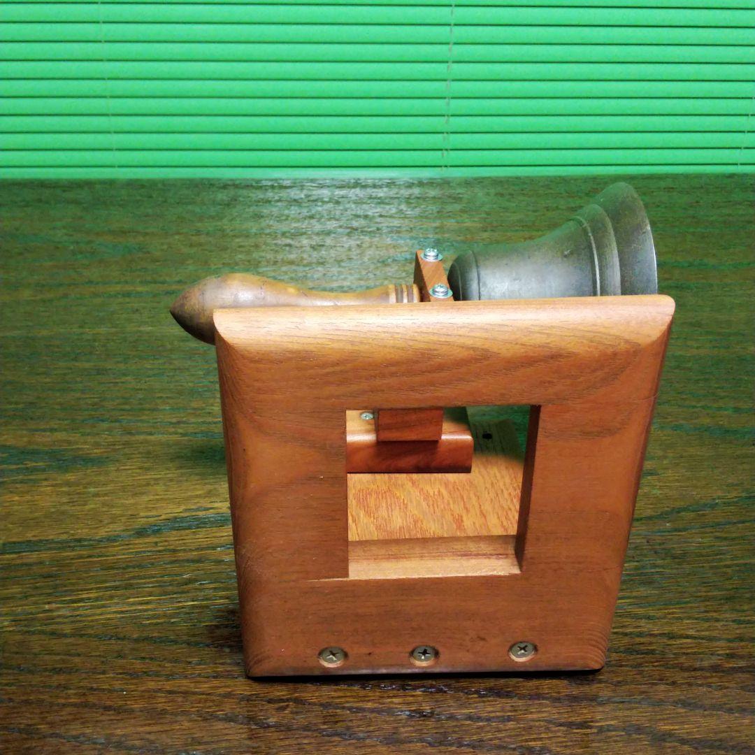 ２★一品物欅板台座の学校の鐘ハンドベルマリンベルカウベル駄菓子屋の呼び鈴