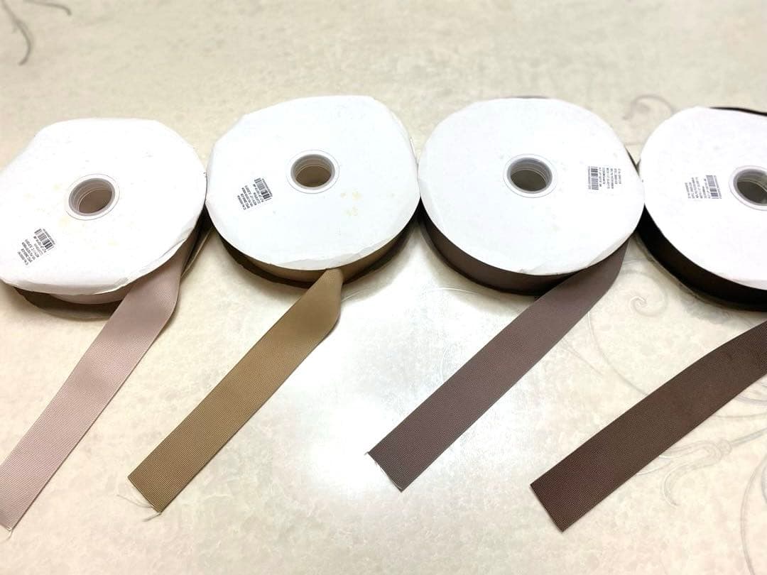 グログランリボン　38mm 21色　ロール　まとめ売り