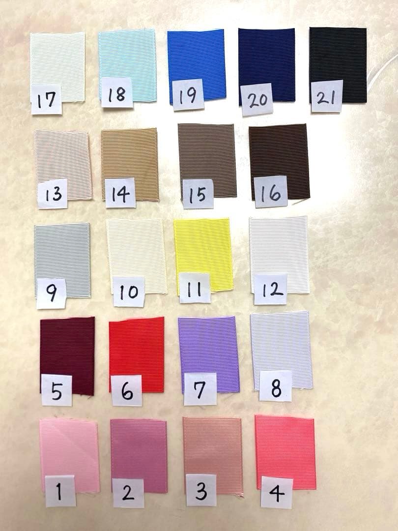 グログランリボン　38mm 21色　ロール　まとめ売り