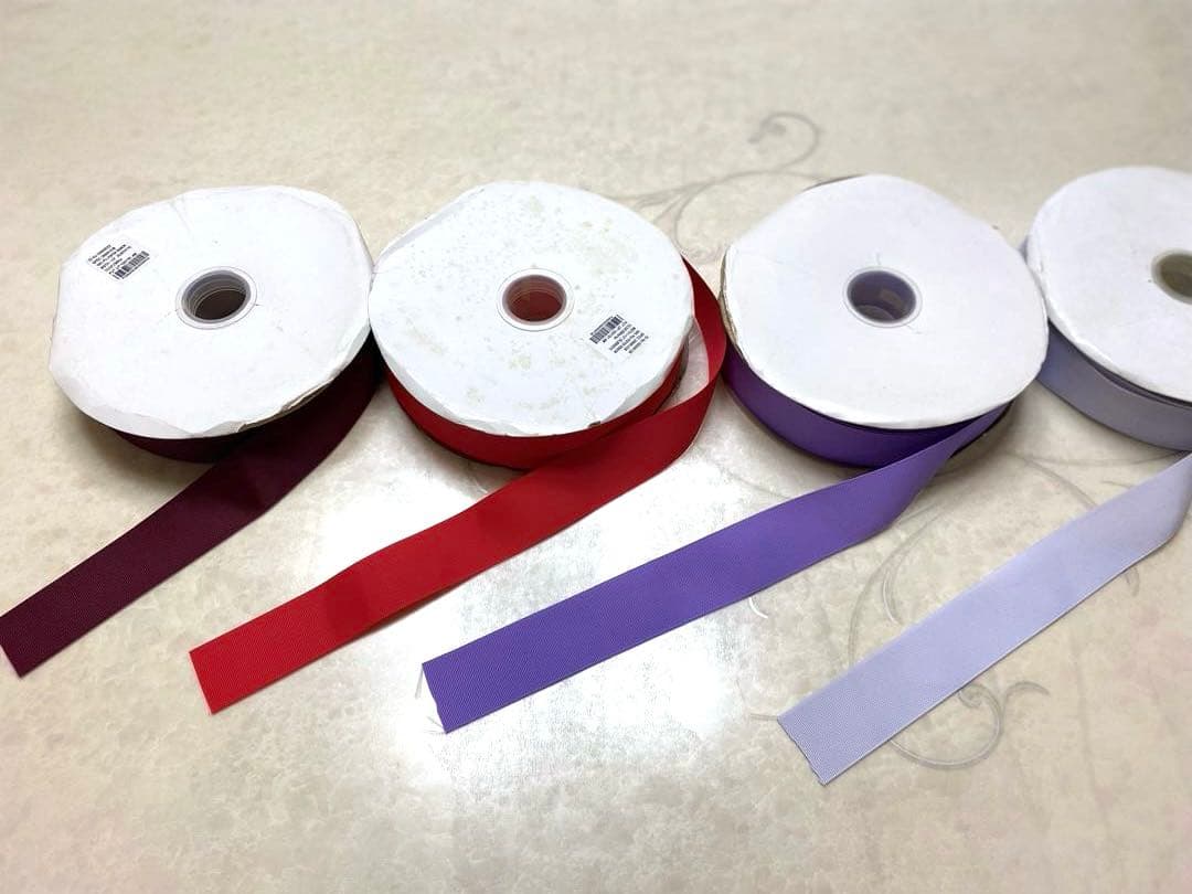 グログランリボン　38mm 21色　ロール　まとめ売り