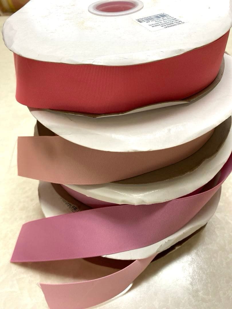 グログランリボン　38mm 21色　ロール　まとめ売り