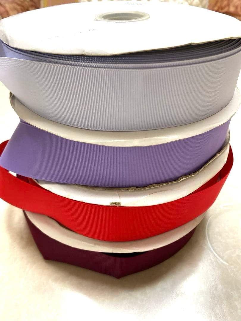 グログランリボン　38mm 21色　ロール　まとめ売り