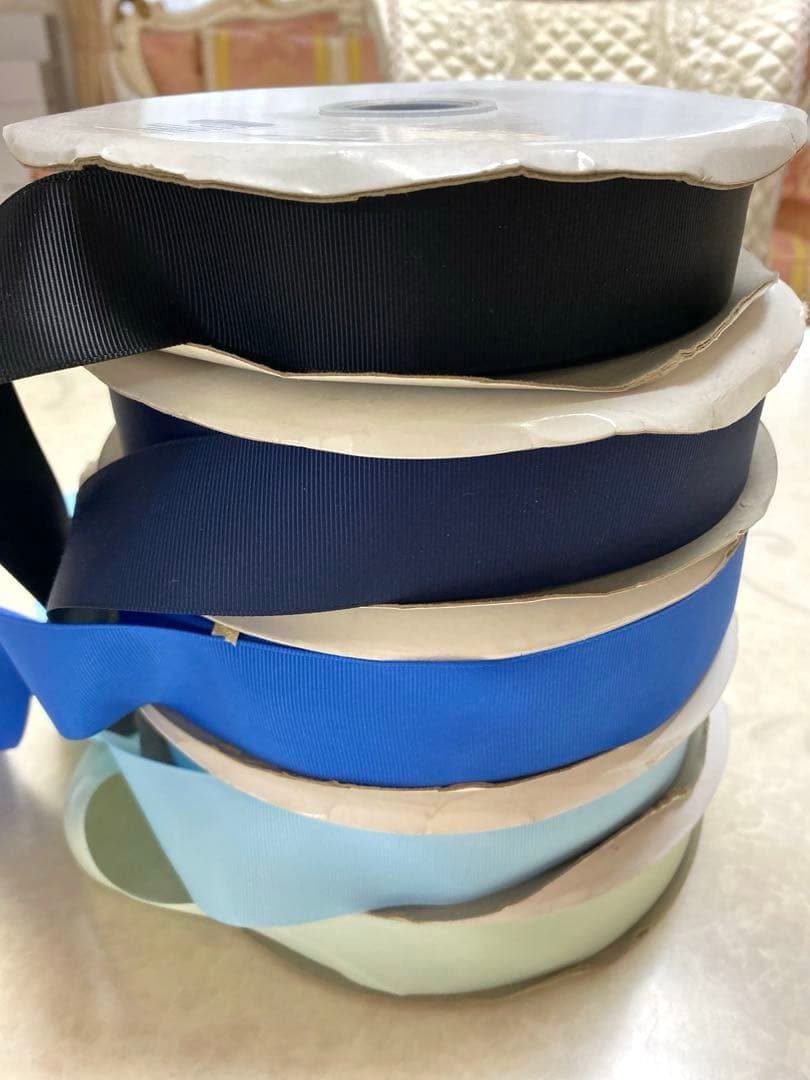 グログランリボン　38mm 21色　ロール　まとめ売り