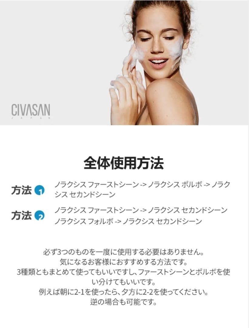 シバサン CIVASAN ノラクシス　1st 100ml×3個