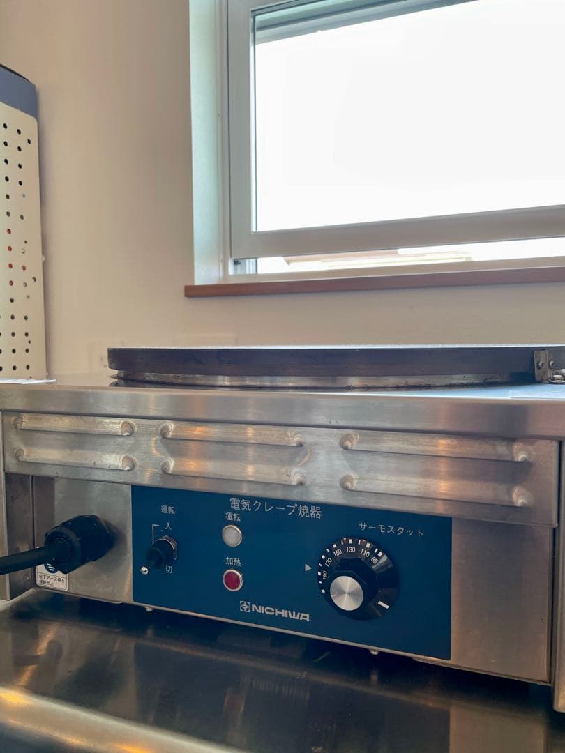 2023年製 状態良好☆ ニチワ 電気クレープ焼器 単相200V CM-410H