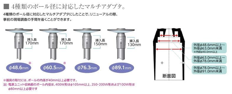 東芝ライテック LED街路灯LEDG-15831N(K)