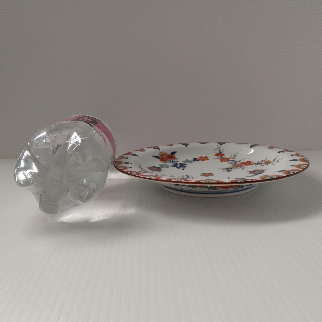 有田焼 其泉 賞美堂 金彩 色絵 梅菊文 和皿 中皿 6寸 18,5cm 5客揃