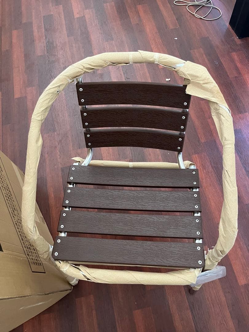 ガーデン アルミアームチェア 肘付き AL-P53AC 4脚組