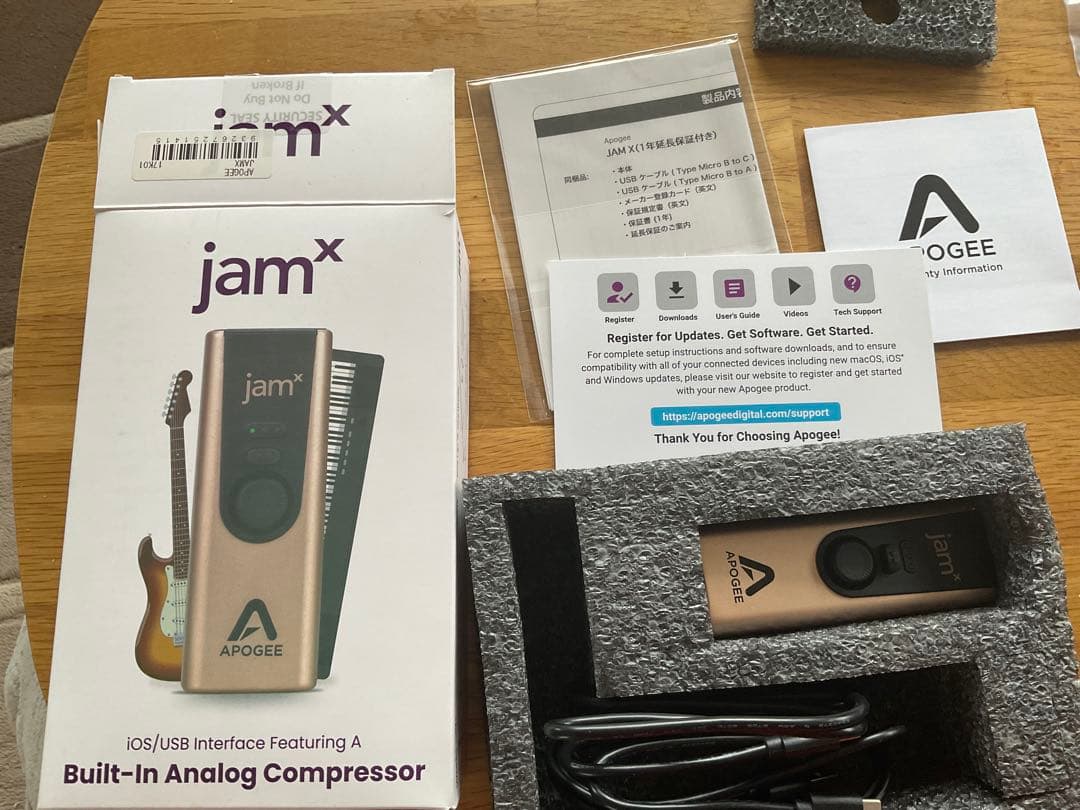 APOGEE jamx オーディオインターフェイス