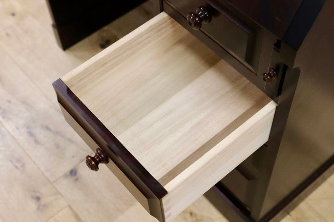 GMIS29○北海道民芸家具 ライティングビューロー デスク 学習机 勉強机