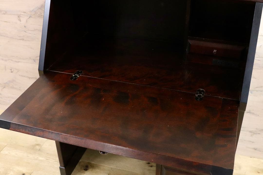 GMIS29○北海道民芸家具 ライティングビューロー デスク 学習机 勉強机