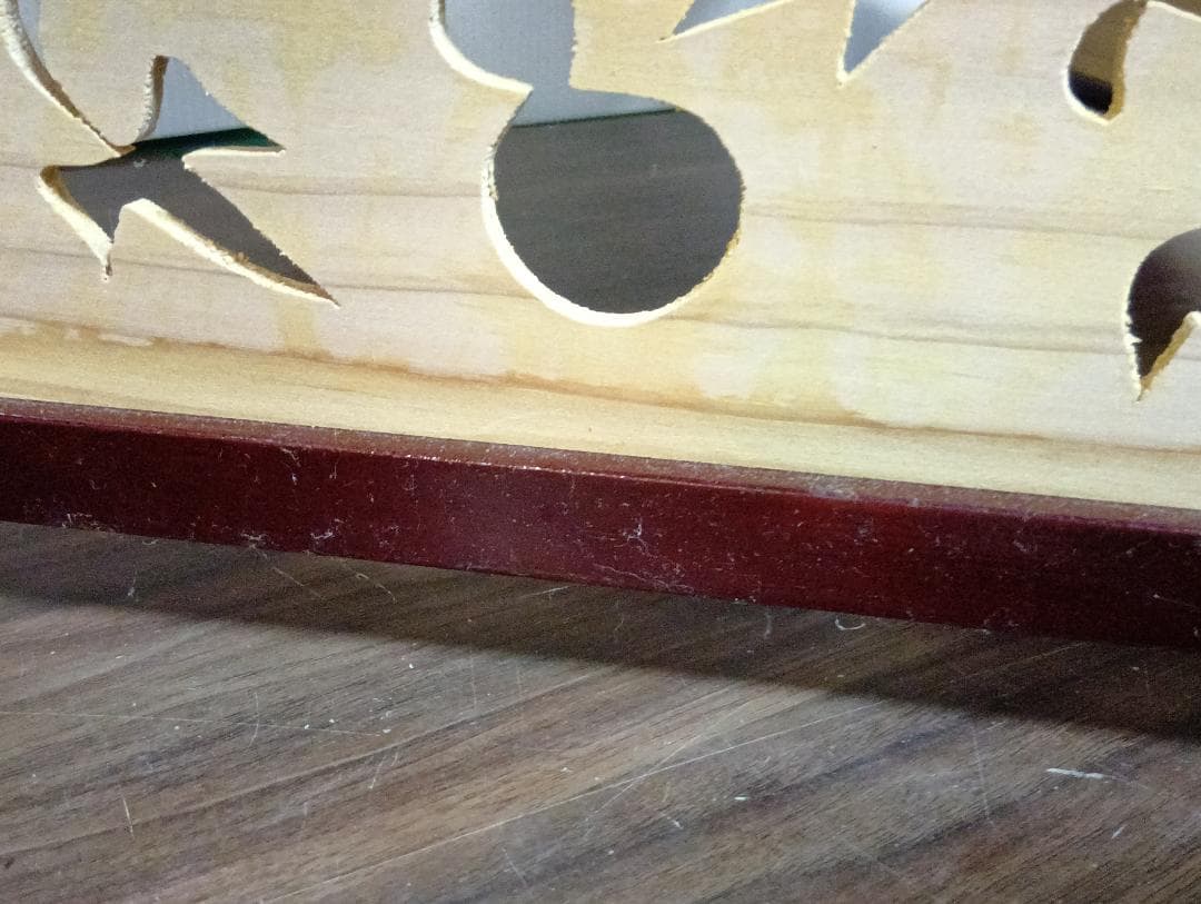 高級溜塗屏風「六瓢」四つ折り 御簾屏風 W47×4曲×H135