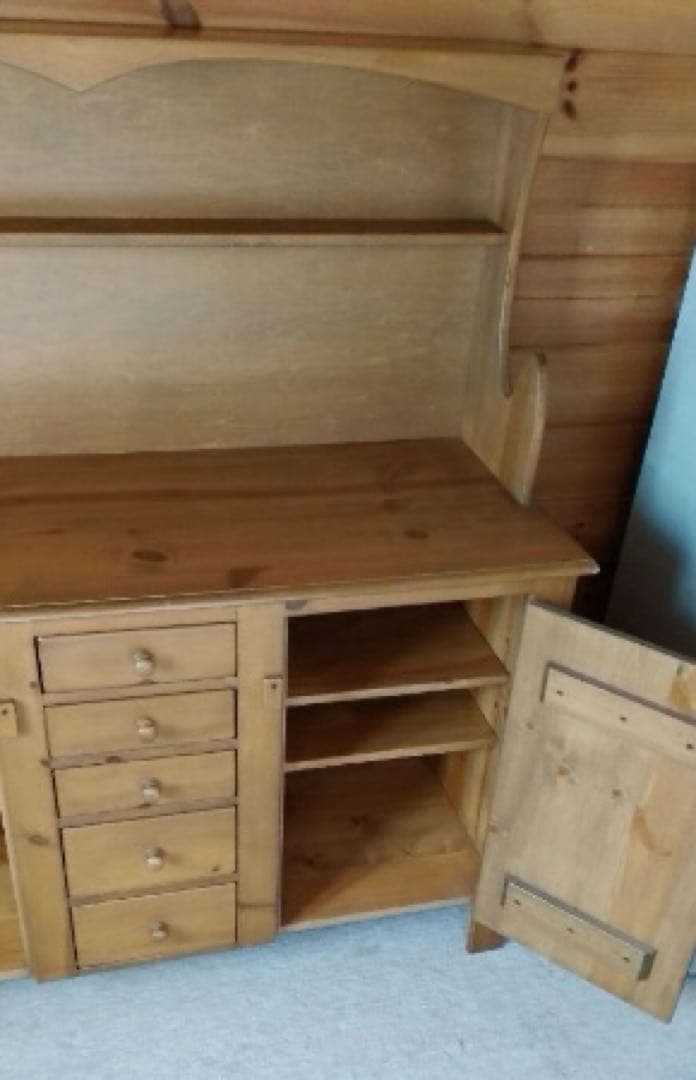 最終SALE▶︎アンファン廃盤オールドパイン無垢ヴィンデージ棚【即決禁止】