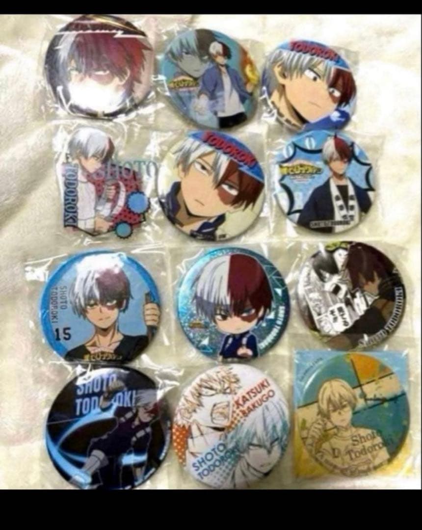 【まとめ売り】僕のヒーローアカデミア ヒロアカ 轟焦凍 缶バッジ ポストカード