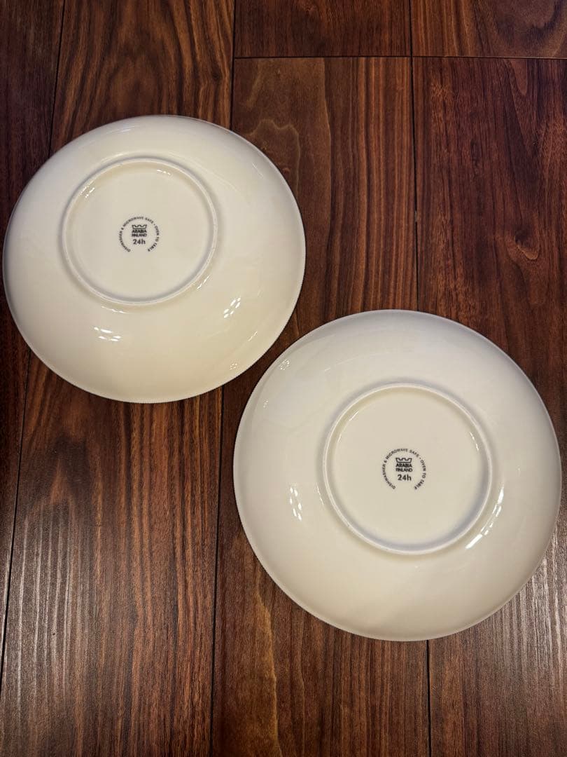 アラビア 24h Avec（アベック) パスタプレート 24cm ブルー 2枚組