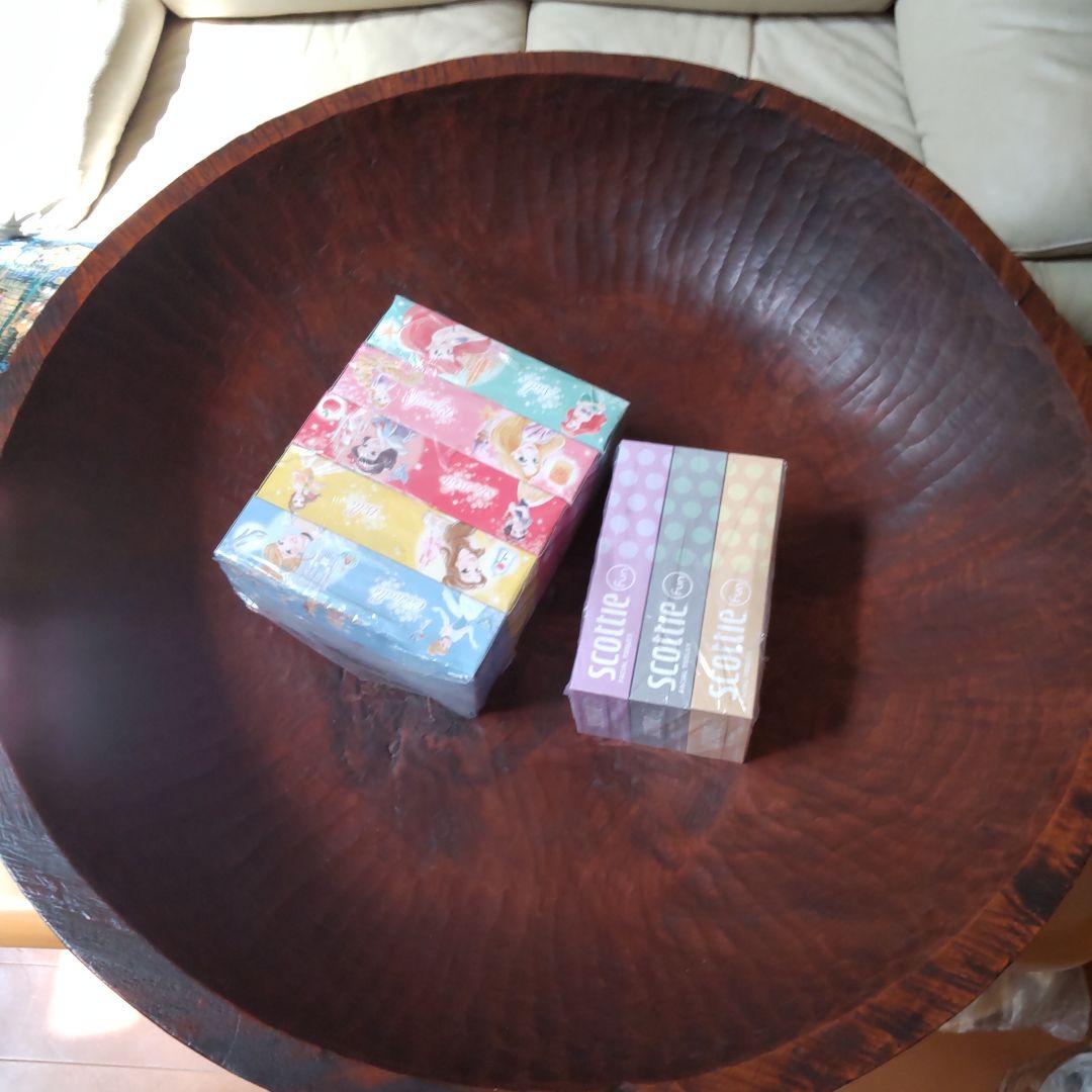 超巨大こね鉢 91㎝くり抜き木鉢 イベントや展示などにも たのメル便