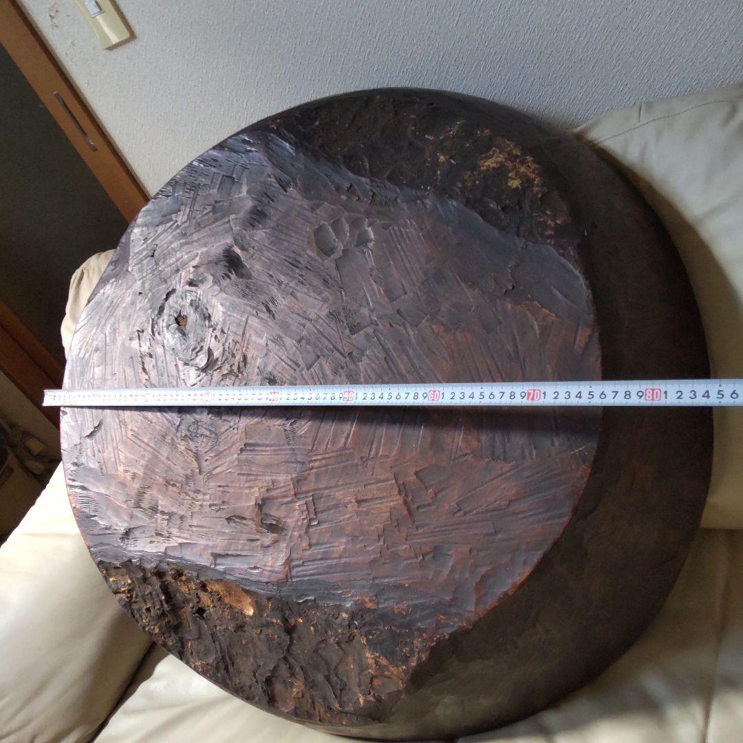 超巨大こね鉢 91㎝くり抜き木鉢 イベントや展示などにも たのメル便