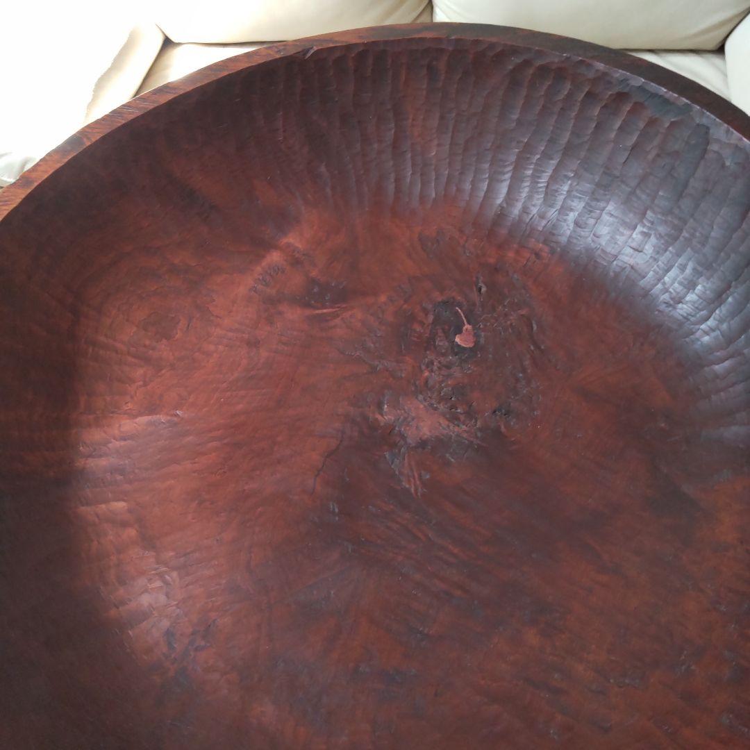 超巨大こね鉢 91㎝くり抜き木鉢 イベントや展示などにも たのメル便