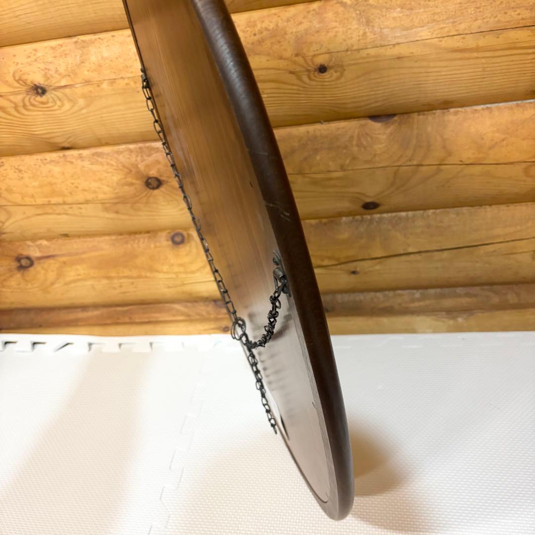 【希少】カリモク karinoku オーバル ウォールミラー 壁掛け鏡