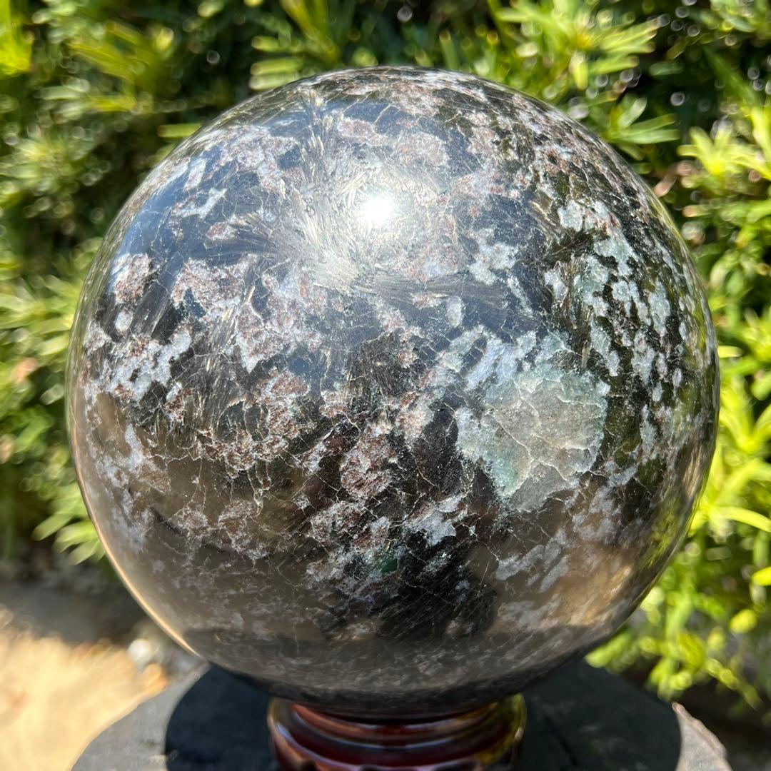 ✳️8.79kg‼️超レア‼️独特の色合い模様✨超極大 ヌーマイト 丸玉 天然石 原石