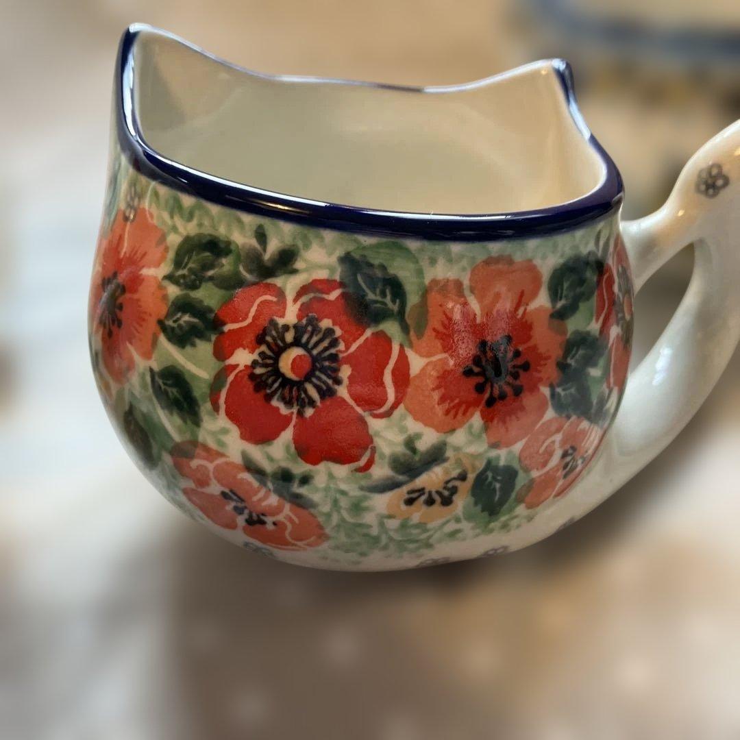 ポーリッシュポタリー ポーランド食器 ネコ マグ - メルカリ