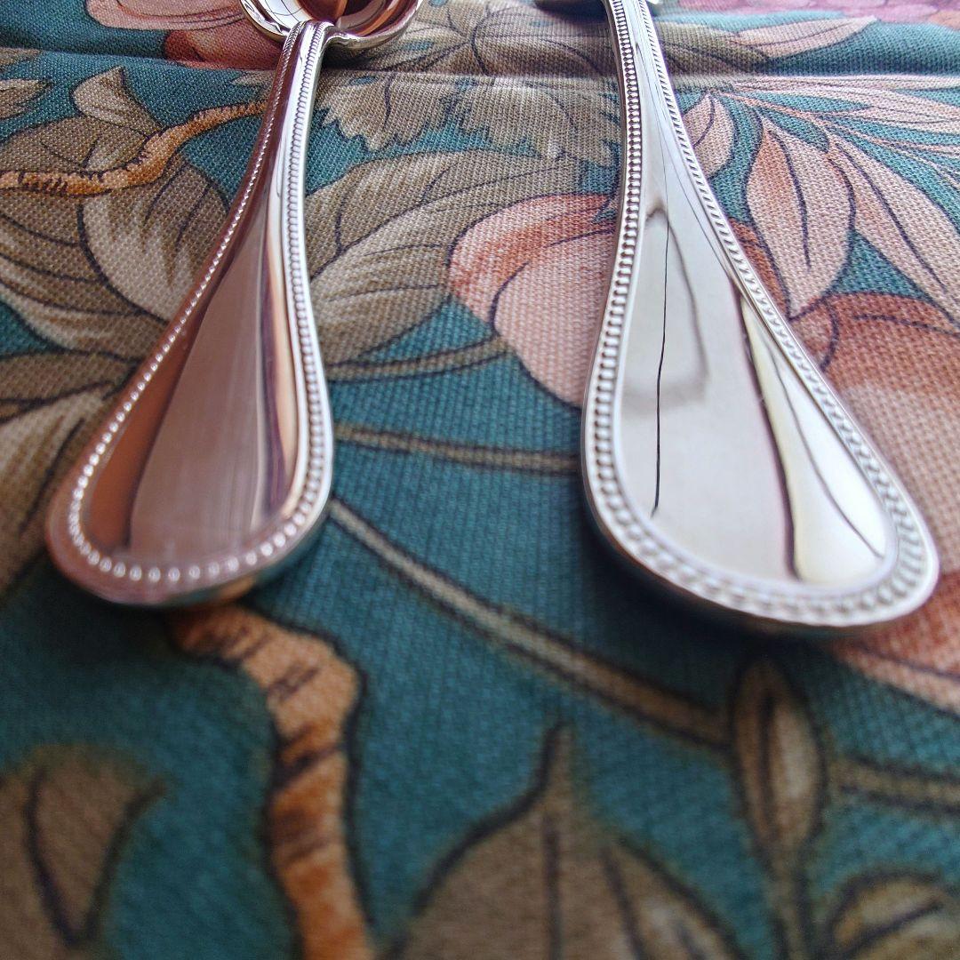 クリストフル パール コーヒースプーン6本 ケーキフォーク6本 合計12点