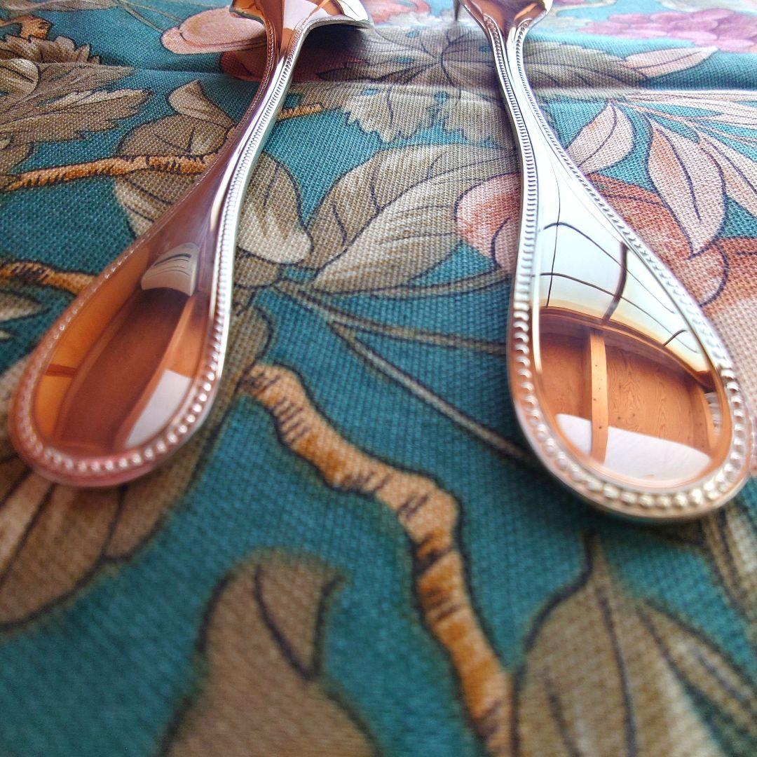 クリストフル パール コーヒースプーン6本 ケーキフォーク6本 合計12点